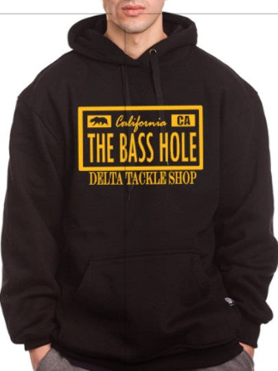 THE BASS HOLE LICENSE PLATE HOODIE