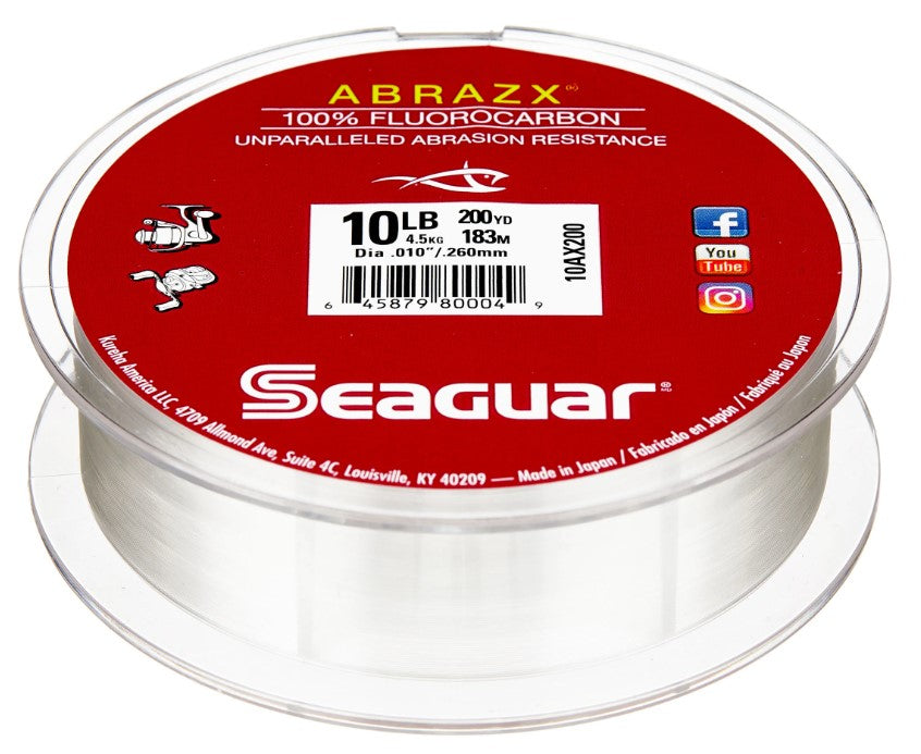 SEAGUAR ABRAZX FLUOROCARBON LINE The Bass Hole