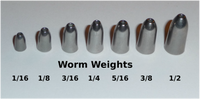 PRO TUNGSTEN WORM WEIGHTS