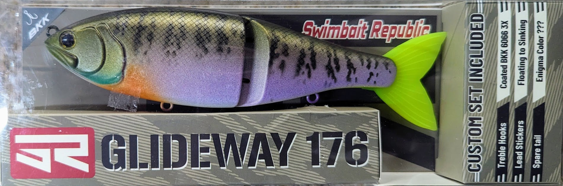 CUSTOM SWIMBAIT REPUBLIC GLIDEWAY 176 GLIDE BAIT – The Bass Hole
