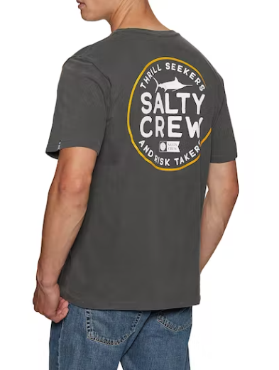SALTY CREW FIRST MATE DARK GREY S/S PREMIUM TEE