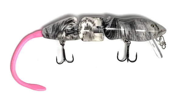 bass rat lure Mouse Fishing Lure, 2pcs Freshwater Soft Rubber Mouse Mice Fishing Lures Artificial Bait Top Water Tackle Hooks Bait Dual Hooks Tackle pop it or you name it! Evergreen Bass Lure Combat Rat